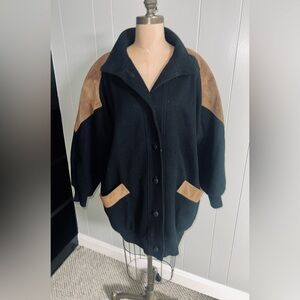VINTAGE Maggie Lawrence Black and Tan Jacket